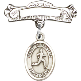 St Sebastian Track and Field<br>Baby Badge - 9176/0732