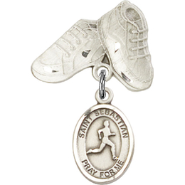 St Sebastian Track and Field<br>Baby Badge - 9176/5923