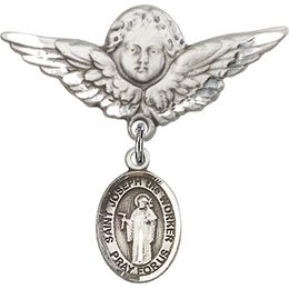 St Joseph the Worker<br>Baby Badge - 9220/0733