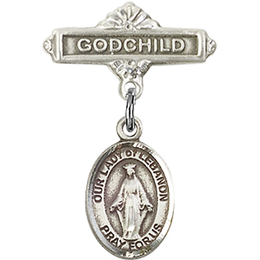 Our Lady of Lebanon<br>Baby Badge - 9229/0736