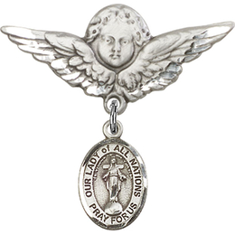 Our Lady of All Nations<br>Baby Badge - 9242/0733