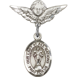 Our Lady of All Nations<br>Baby Badge - 9242/0735