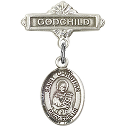 St Christian Demosthenes<br>Baby Badge - 9257/0736