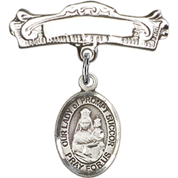 Our Lady of Prompt Succor<br>Baby Badge - 9299/0732