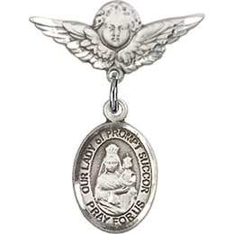 Our Lady of Prompt Succor<br>Baby Badge - 9299/0735