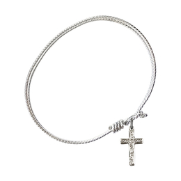0672Y - Cross Bangle<br>Available in 8 Styles
