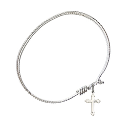 4158C - Cross Charm Bangle<br>Available in 8 Styles