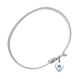 4158H-STN - Heart Bangle<br>Available in 8 Styles