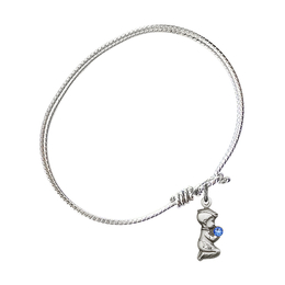 4263-STN - Praying Boy Bangle<br>Available in 8 Styles