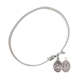 9022--1 - Saint Christopher / Air Force Bangle<br>Available in 8 Styles