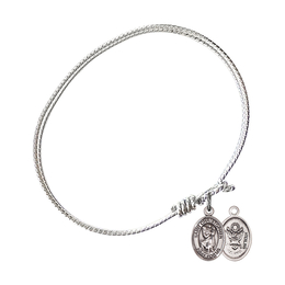 9022--2 - Saint Christopher / Army Bangle<br>Available in 8 Styles