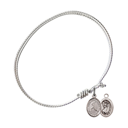 9145 - Saint Christopher/Softball Bangle<br>Available in 8 Styles
