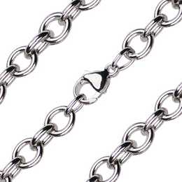 Heavy Open Cable Chain<br>Precious Medal<br>C28 - 7.10mm