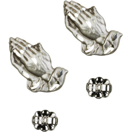Praying Hands<br>E4219P - 1/2 x 1/2<br>Earring