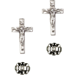 Crucifix<br>E5417P - 5/8 x 1/4<br>Earring