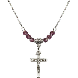 N20 Birthstone Necklace<br>Crucifix<br>Available in 15 Colors