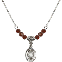 N20 Birthstone Necklace<br>Baptism<br>Available in 15 Colors