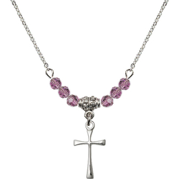 N20 Birthstone Necklace<br>Maltese Cross<br>Available in 15 Colors