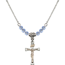 N20 Birthstone Necklace<br>Maltese Crucifix<br>Available in 15 Colors