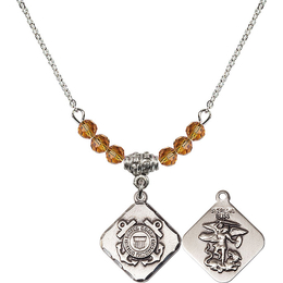 N20 Birthstone Necklace<br>Coast Guard Diamond<br>Available in 15 Colors