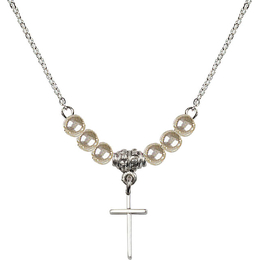 N21 Birthstone Necklace<br>Cross