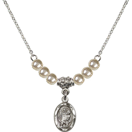 N21 Birthstone Necklace<br>St. Christopher