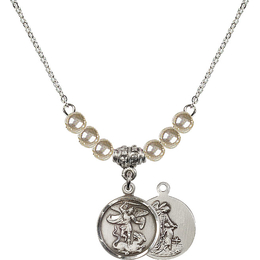N21 Birthstone Necklace<br>St. Michael the Archangel