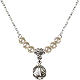 N21 Birthstone Necklace<br>Shell