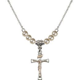 N21 Birthstone Necklace<br>Maltese Crucifix