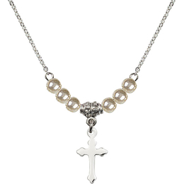 N21 Birthstone Necklace<br>Cross