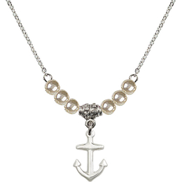 N21 Birthstone Necklace<br>Anchor