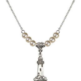 N21 Birthstone Necklace<br>Lighthouse