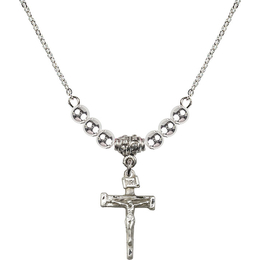 N22 Birthstone Necklace<br>Nail Crucifix