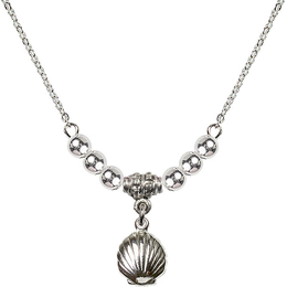 N22 Birthstone Necklace<br>Shell