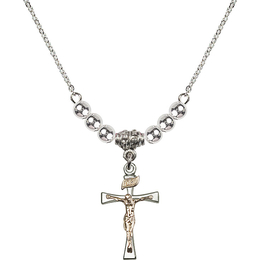 N22 Birthstone Necklace<br>Maltese Crucifix