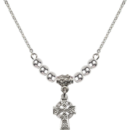 N22 Birthstone Necklace<br>Celtic Cross