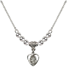 N22 Birthstone Necklace<br>St. Christopher