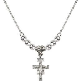 N22 Birthstone Necklace<br>San Damiano Crucifix
