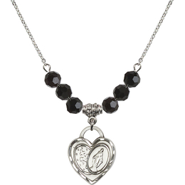 N30 Birthstone Necklace<br>Miraculous Heart<br>Available in 15 Colors