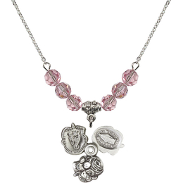N30 Birthstone Necklace<br>Rosebud<br>Available in 15 Colors