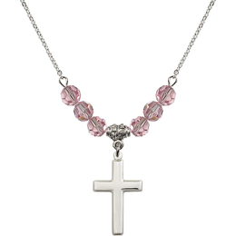 N30 Birthstone Necklace<br>Cross<br>Available in 15 Colors