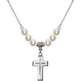 N31 Birthstone Necklace<br>Cross