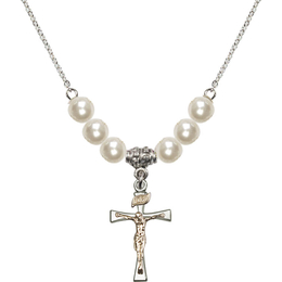 N31 Birthstone Necklace<br>Maltese Crucifix