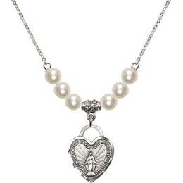 N31 Birthstone Necklace<br>Miraculous Heart