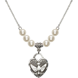 N31 Birthstone Necklace<br>Confirmation Heart
