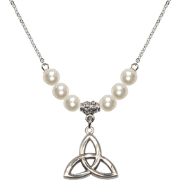 N31 Birthstone Necklace<br>Trinity Irish Knot