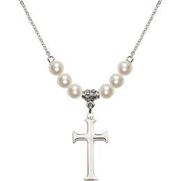 N31 Birthstone Necklace<br>Cross