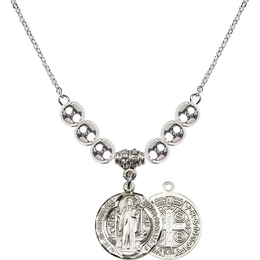 N32 Birthstone Necklace<br>St. Benedict