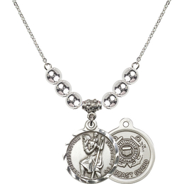 N32 Birthstone Necklace<br>St. Christopher / Coast Guard