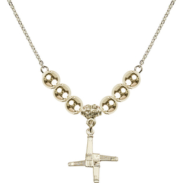 N32 Birthstone Necklace<br>St. Brigid Cross